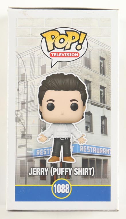 Jerry Seinfeld Signed "Seinfeld" #1088 Jerry (Puffy Shirt) Funko Pop! Vinyl Figure (PSA) at PristineAuction.com Jerry Seinfeld Signed "Seinfeld" #1088 Jerry (Puffy Shirt) Funko Pop! Vinyl Figure (PSA) at PristineAuction.com