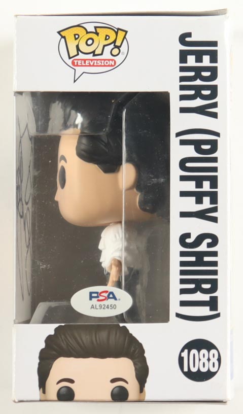 Jerry Seinfeld Signed "Seinfeld" #1088 Jerry (Puffy Shirt) Funko Pop! Vinyl Figure (PSA) at PristineAuction.com Jerry Seinfeld Signed "Seinfeld" #1088 Jerry (Puffy Shirt) Funko Pop! Vinyl Figure (PSA) at PristineAuction.com