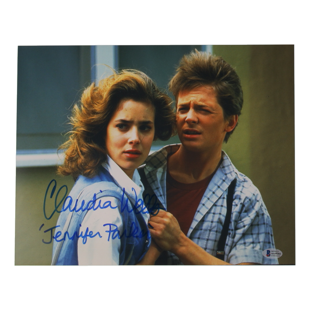 Claudia Wells Signed "Back To The Future" 11x14 Photo Inscribed "Jennifer Parker" (Beckett) at PristineAuction.com Claudia Wells Signed "Back To The Future" 11x14 Photo Inscribed "Jennifer Parker" (Beckett) at PristineAuction.com