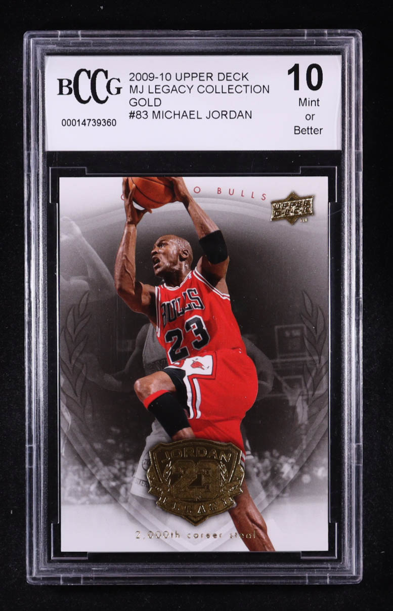 Michael Jordan 2009-10 Upper Deck Michael Jordan Legacy Collection Gold #83 (BCCG 10) at PristineAuction.com Michael Jordan 2009-10 Upper Deck Michael Jordan Legacy Collection Gold #83 (BCCG 10) at PristineAuction.com