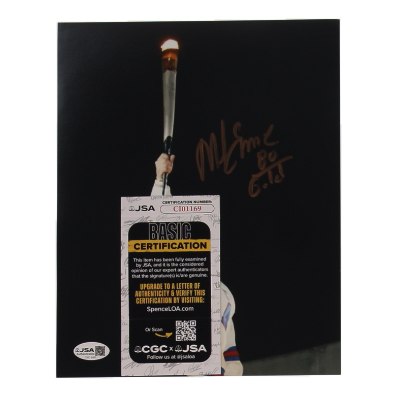 Mike Eruzione Signed Team USA 8x10 Photo Inscribed "80 Gold" (JSA) at PristineAuction.com Mike Eruzione Signed Team USA 8x10 Photo Inscribed "80 Gold" (JSA) at PristineAuction.com