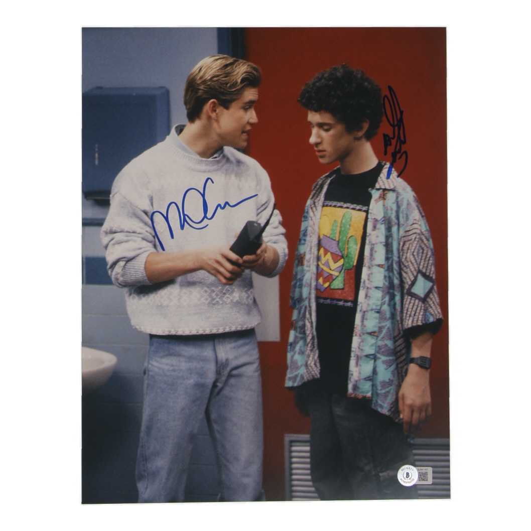 Mark-Paul Gosselaar & Dustin Diamond Signed "Saved by the Bell" 11x14 Photo (Beckett) at PristineAuction.com Mark-Paul Gosselaar & Dustin Diamond Signed "Saved by the Bell" 11x14 Photo (Beckett) at PristineAuction.com