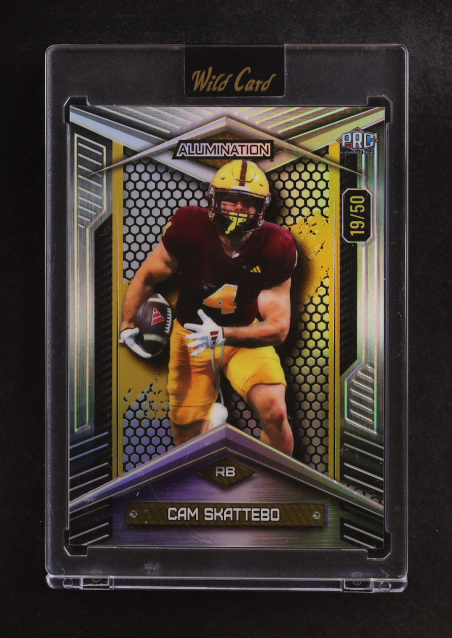 Cam Skattebo 2024 Wild Card Alumination #BC-CS RC #19/50 at PristineAuction.com Cam Skattebo 2024 Wild Card Alumination #BC-CS RC #19/50 at PristineAuction.com