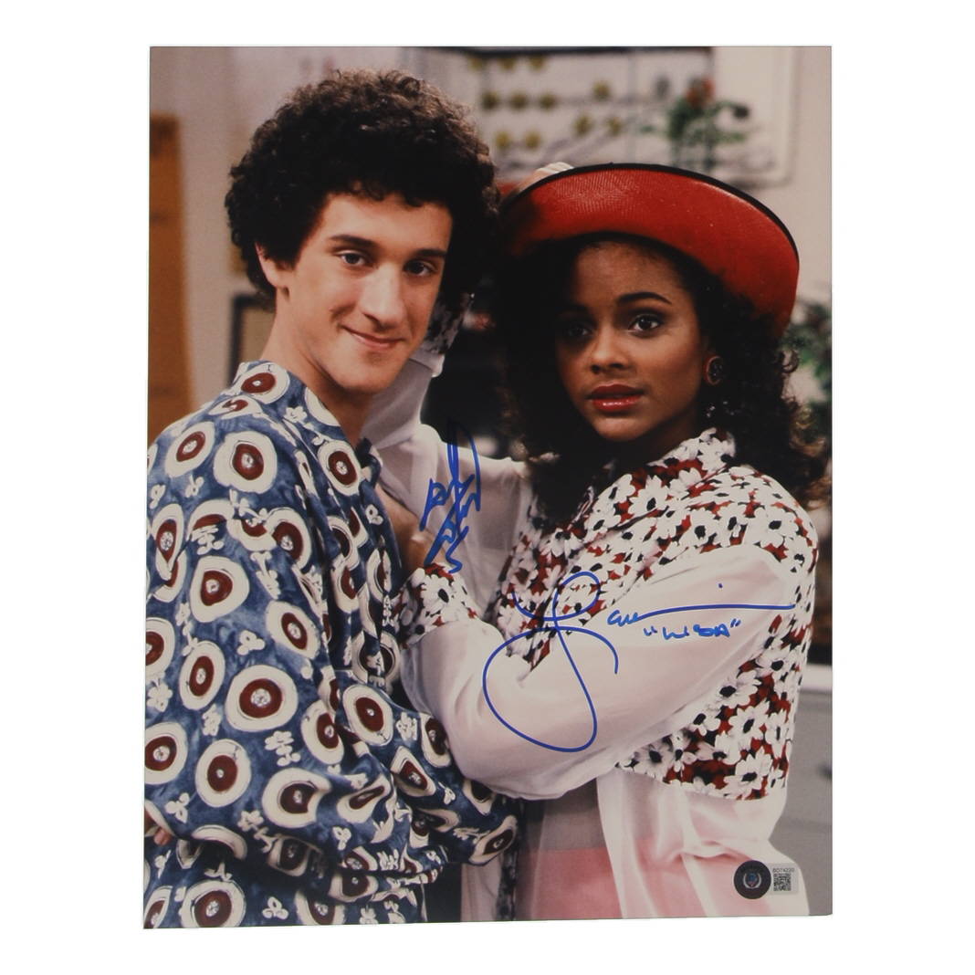 Dustin Diamond & Lark Voorhies Signed "Saved by the Bell" 11x14 Photo Inscribed "Lisa" (Beckett) at PristineAuction.com Dustin Diamond & Lark Voorhies Signed "Saved by the Bell" 11x14 Photo Inscribed "Lisa" (Beckett) at PristineAuction.com