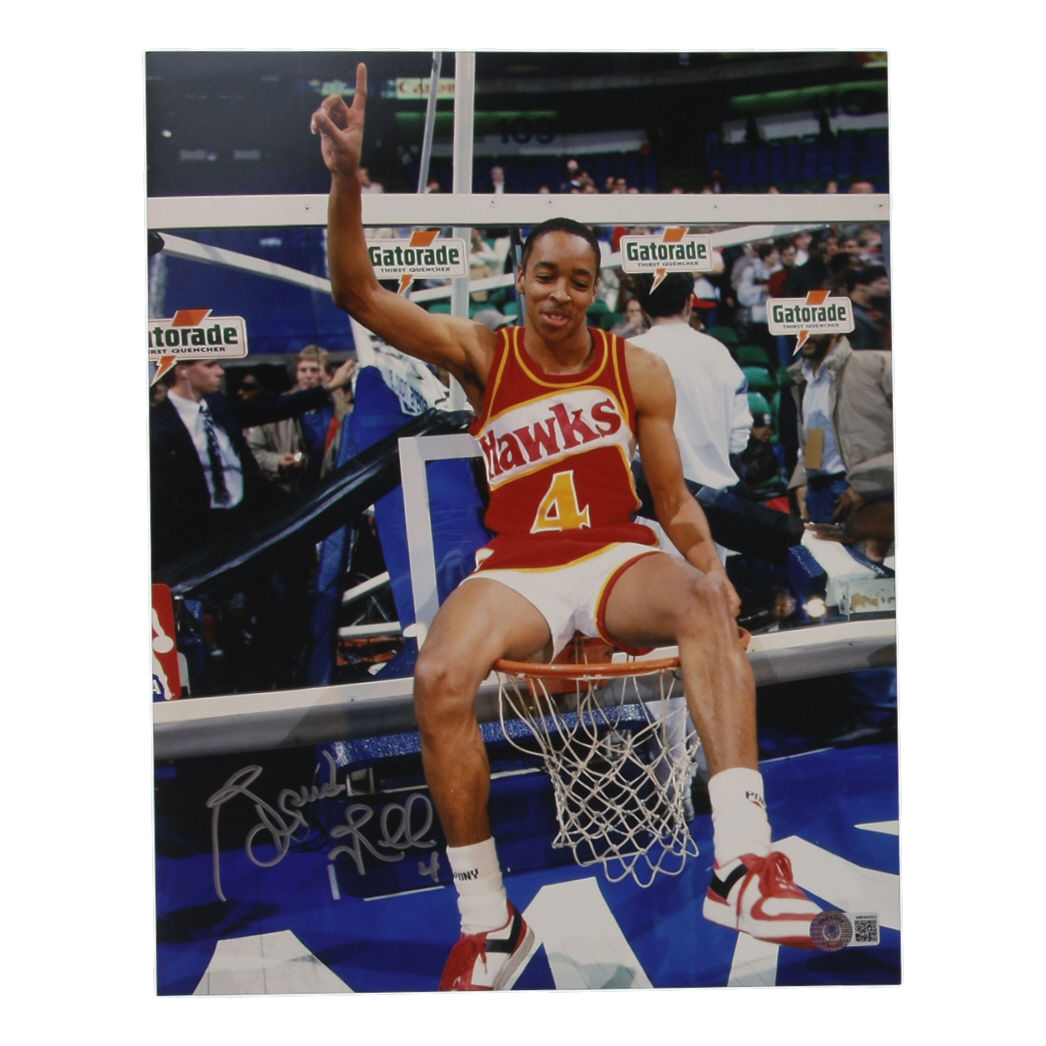 Spud Webb Signed Hawks 11x14 Photo (Beckett) at PristineAuction.com Spud Webb Signed Hawks 11x14 Photo (Beckett) at PristineAuction.com