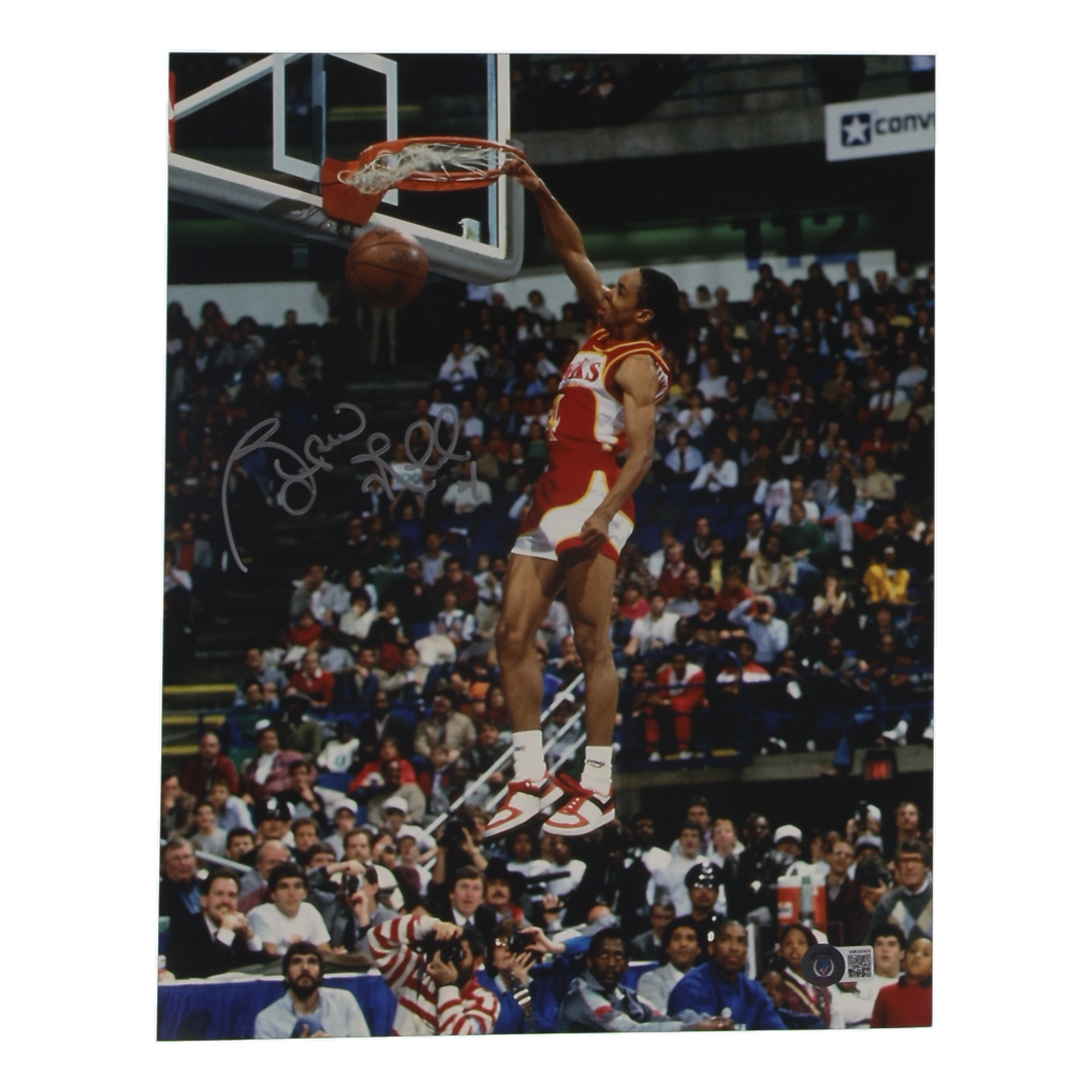 Spud Webb Signed Hawks 11x14 Photo (Beckett) at PristineAuction.com Spud Webb Signed Hawks 11x14 Photo (Beckett) at PristineAuction.com
