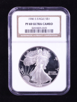 1986-S Proof American Silver Eagle (NGC PF69 Ultra Cameo) at PristineAuction.com