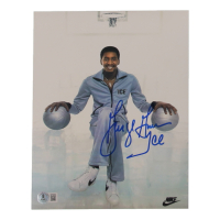 George Gervin Signed Spurs 8x10 Photo Inscribed "Ice" (Beckett) at PristineAuction.com