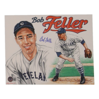 Bob Feller Signed Indians 8x10 Photo (Beckett) at PristineAuction.com