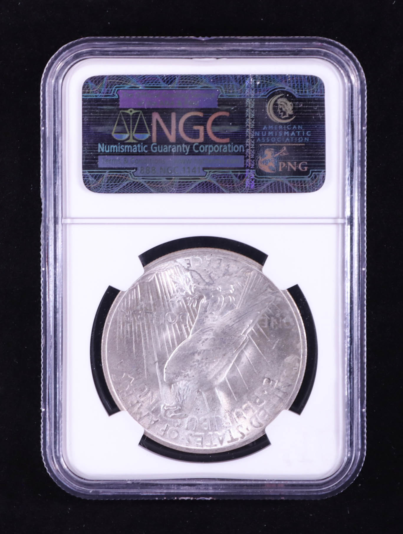 1923 Peace Silver $1 Dollar (NGC MS65) at PristineAuction.com 1923 Peace Silver $1 Dollar (NGC MS65) at PristineAuction.com