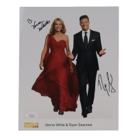 Vanna White & Ryan Seacrest Signed "Wheel of Fortune" 8x10 Photo (JSA) at PristineAuction.com