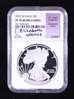 2010-W Proof American Eagle - Elizabeth Jones Signature Label (NGC PF70 ULTRA CAMEO) at PristineAuction.com