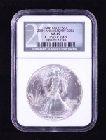 1986 American $1 Dollar Silver Eagle - 20th Anniversary Collection #1139/2500 (NGC MS69) at PristineAuction.com