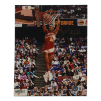 Spud Webb Signed Hawks 8x10 Photo (Beckett) at PristineAuction.com