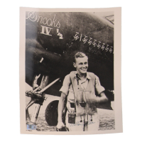 William Sloan Signed 8x10 Photo WWII 82nd FG Ace 12 Victories (PSA) at PristineAuction.com