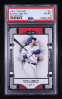 Shohei Ohtani 2024 Tier One Silver Foil #21 #16/99 (PSA 8) at PristineAuction.com