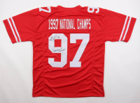 Grant Wistrom Signed "1997 National Champs" Jersey Inscribed "3x National Champs!" (PSA) at PristineAuction.com