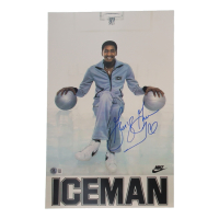 George Gervin Signed 11x17 Photo Inscribed "Ice" (Beckett) at PristineAuction.com