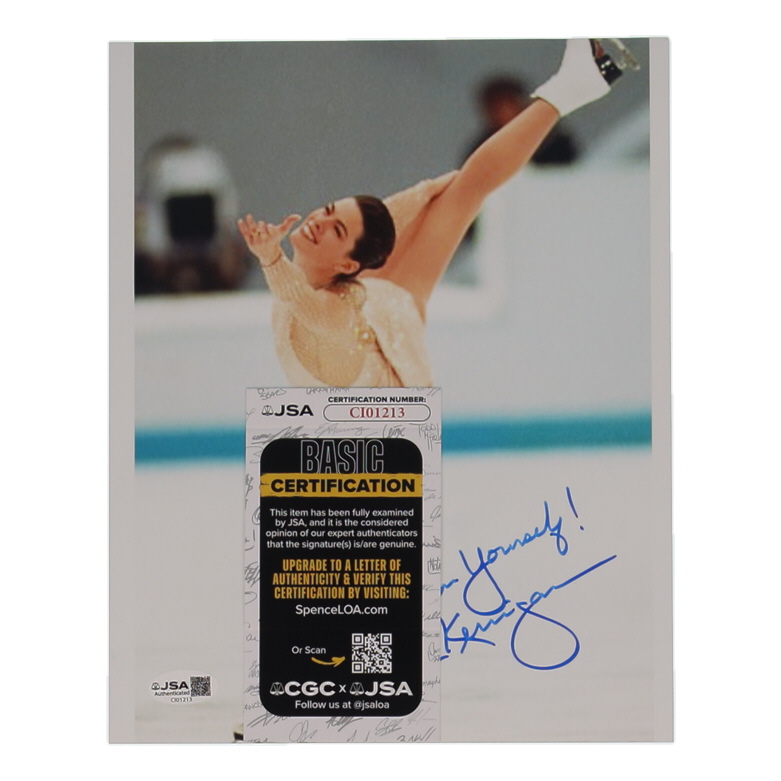 Nancy Kerrigan Signed 8x10 Photo Inscribed "Believe in Yourself!" (JSA) at PristineAuction.com Nancy Kerrigan Signed 8x10 Photo Inscribed "Believe in Yourself!" (JSA) at PristineAuction.com
