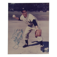 Phil Rizzuto Signed Yankees 8x10 Photo Inscribed "Holy Cow" (Beckett) at PristineAuction.com