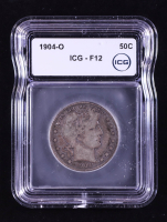 1904-O Barber Silver 50 Cent Half Dollar (ICG F12) at PristineAuction.com
