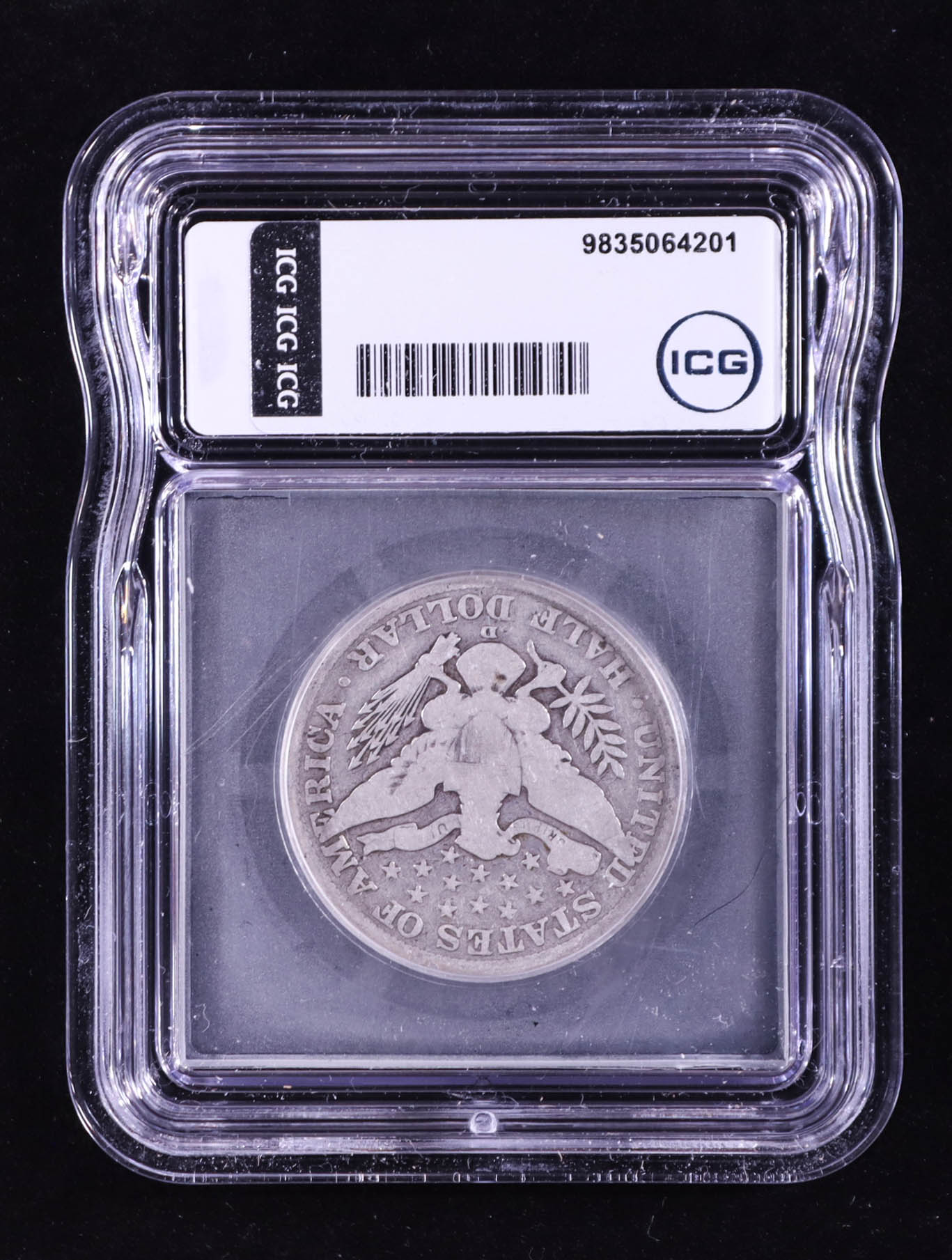 1908-D Barber Silver 50 Cent Half Dollar (ICG VG6) at PristineAuction.com 1908-D Barber Silver 50 Cent Half Dollar (ICG VG6) at PristineAuction.com