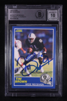 Tim Brown Signed 1989 Score #86 RC (BGS | Autograph Graded BGS 10) at PristineAuction.com