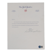 Ryne Duren Signed Typed Letter (Beckett) at PristineAuction.com