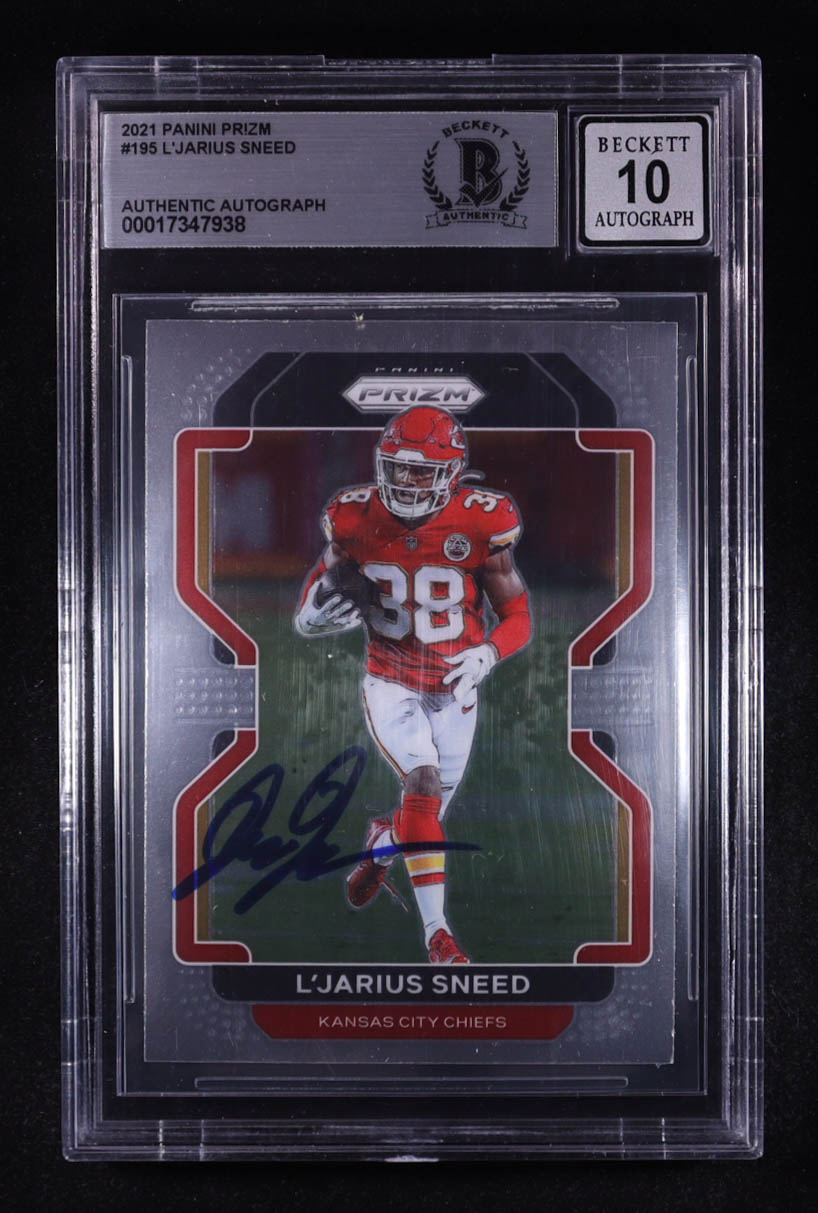 L'Jarius Sneed Signed 2021 Panini Prizm #195 (BGS | Autograph Graded BGS 10) at PristineAuction.com L'Jarius Sneed Signed 2021 Panini Prizm #195 (BGS | Autograph Graded BGS 10) at PristineAuction.com
