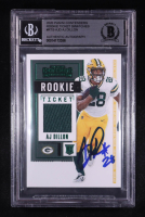 AJ Dillon Signed 2020 Panini Contenders Rookie Ticket Swatches #RTS-AJD RC (BGS) at PristineAuction.com