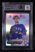 Cole Ragans Signed 2017 Bowman Chrome Draft Refractors #BDC-35 RC (BGS | Autograph Graded BGS 10) at PristineAuction.com