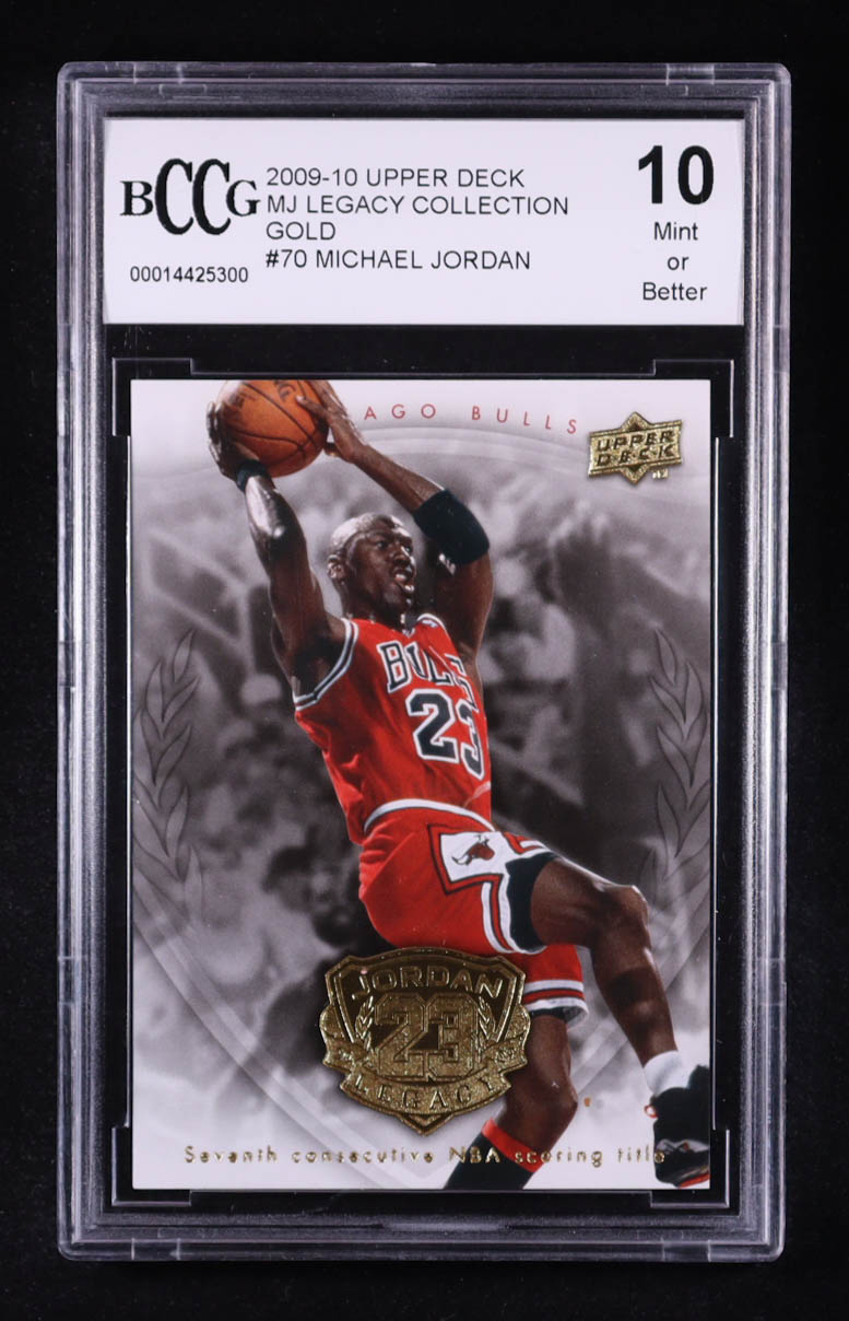 Michael Jordan 2009-10 Upper Deck Michael Jordan Legacy Collection Gold #70 (BCCG 10) at PristineAuction.com Michael Jordan 2009-10 Upper Deck Michael Jordan Legacy Collection Gold #70 (BCCG 10) at PristineAuction.com