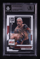 Charles Oliveira Signed 2023 Panini Donruss Optic UFC #51 (BGS) at PristineAuction.com