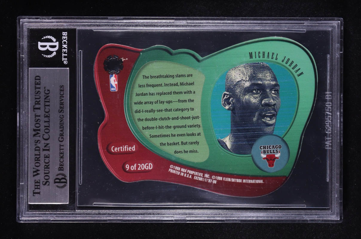 Michael Jordan 1997-98 E-X2001 Gravity Denied #9 (BGS 8) at PristineAuction.com Michael Jordan 1997-98 E-X2001 Gravity Denied #9 (BGS 8) at PristineAuction.com