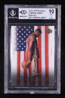 LeBron James 2003 Upper Deck LeBron James Box Set #23 From Coast To Coast RC (BCCG 10) at PristineAuction.com