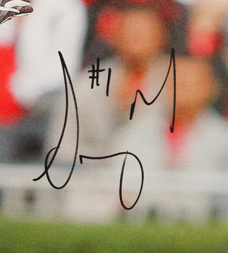 Sony Michel Signed Georgia Bulldogs 20x24 Print on Canvas (Beckett) at PristineAuction.com Sony Michel Signed Georgia Bulldogs 20x24 Print on Canvas (Beckett) at PristineAuction.com