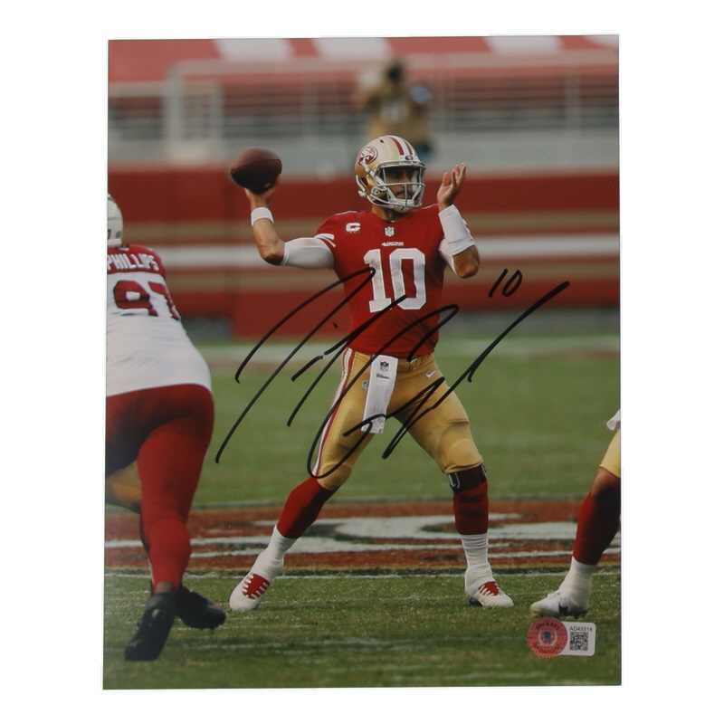 Jimmy Garoppolo Signed 49ers 8x10 Photo (Beckett) at PristineAuction.com Jimmy Garoppolo Signed 49ers 8x10 Photo (Beckett) at PristineAuction.com