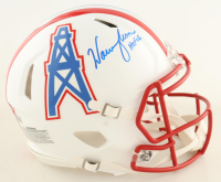 Warren Moon Signed Oilers Full-Size Authentic On-Field Throwback Speed Helmet Inscribed "HOF 06" (Beckett) at PristineAuction.com