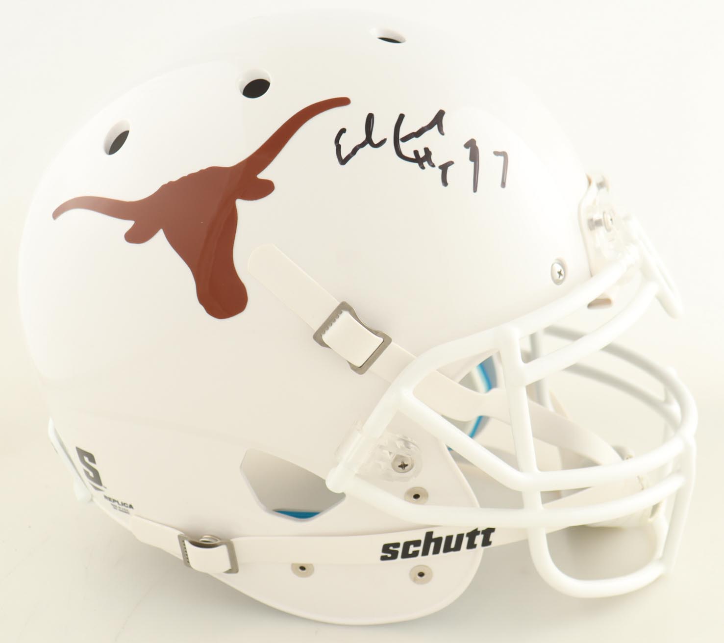 Earl Campbell Signed Texas Longhorns Full-Size Helmet Inscribed "HT 77" (JSA) at PristineAuction.com Earl Campbell Signed Texas Longhorns Full-Size Helmet Inscribed "HT 77" (JSA) at PristineAuction.com