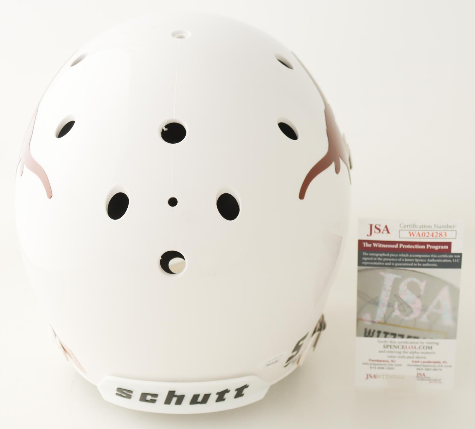 Earl Campbell Signed Texas Longhorns Full-Size Helmet Inscribed "HT 77" (JSA) at PristineAuction.com Earl Campbell Signed Texas Longhorns Full-Size Helmet Inscribed "HT 77" (JSA) at PristineAuction.com