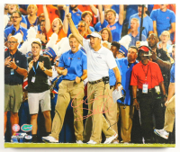 Dan Mullen Signed Florida State Gators 20x24 Print on Canvas Inscribed "Go Gators!" (PSA) at PristineAuction.com