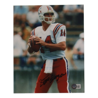 Steve Grogan Signed Patriots 8x10 Photo (Beckett) at PristineAuction.com