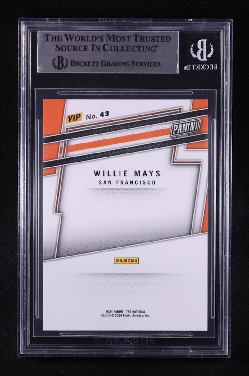 Willie Mays 2024 Panini National Convention VIP Gold Packs #43 (BGS 9) at PristineAuction.com Willie Mays 2024 Panini National Convention VIP Gold Packs #43 (BGS 9) at PristineAuction.com