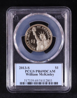 2013-S U.S. Presidential Proof $1 Dollar Coin - William McKinley 25th President (PCGS PR69DCAM) at PristineAuction.com