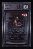 Israel Adesanya Signed 2022 Panini Select UFC #25 (BGS | Autograph Graded BGS 10) at PristineAuction.com