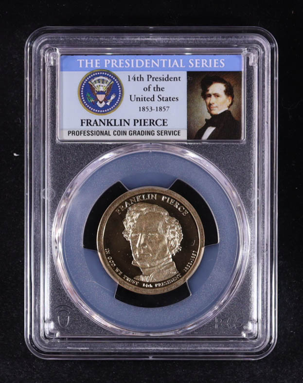 2010-S U.S. Presidential Proof $1 Dollar Coin - Millard Fillmore 13th President (PCGS PR69DCAM) at PristineAuction.com 2010-S U.S. Presidential Proof $1 Dollar Coin - Millard Fillmore 13th President (PCGS PR69DCAM) at PristineAuction.com