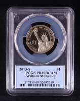 2013-S U.S. Presidential Proof $1 Dollar Coin - William McKinley 25th President (PCGS PR69DCAM) at PristineAuction.com