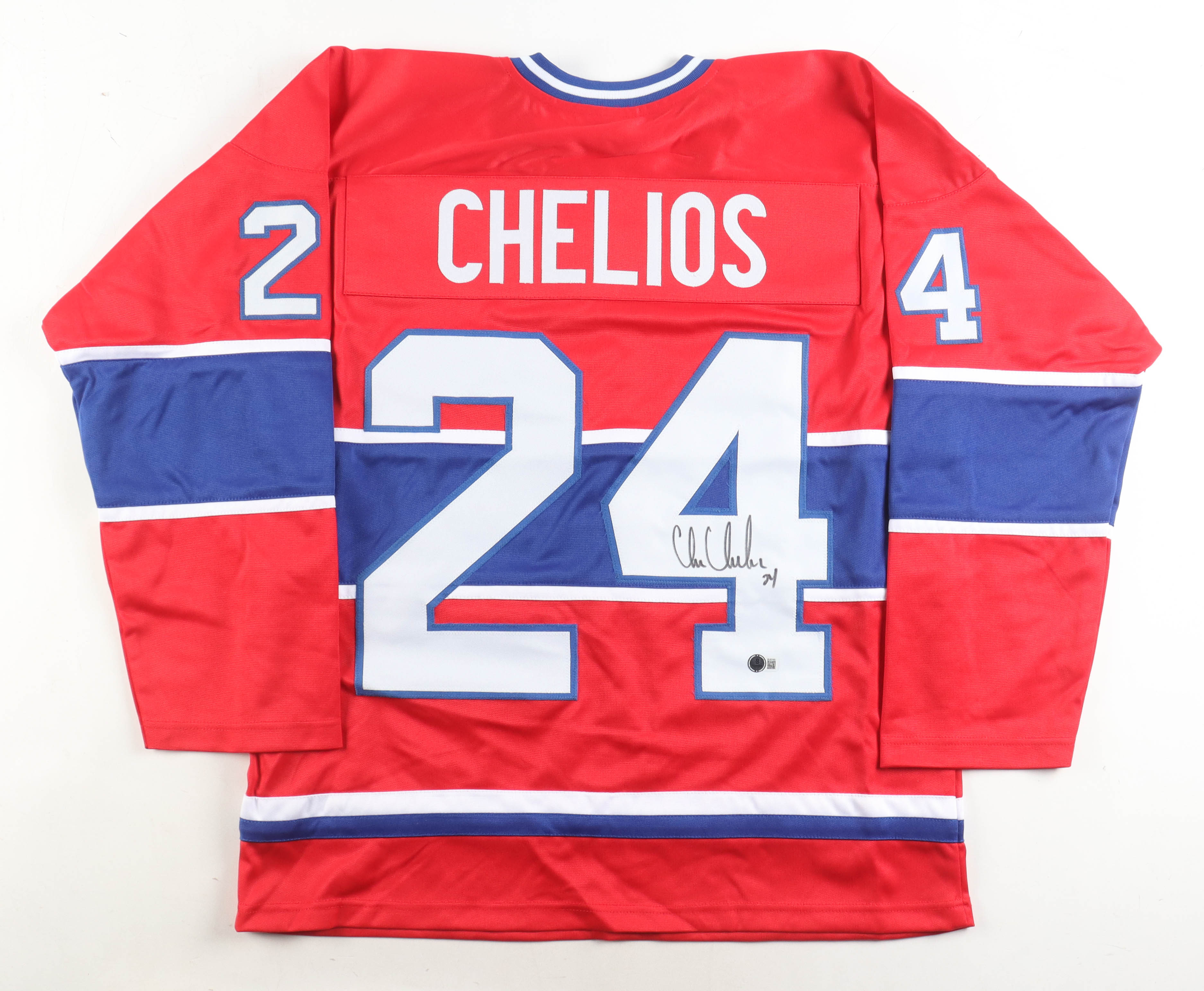 Chris Chelios Signed Jersey (Beckett) at PristineAuction.com Chris Chelios Signed Jersey (Beckett) at PristineAuction.com