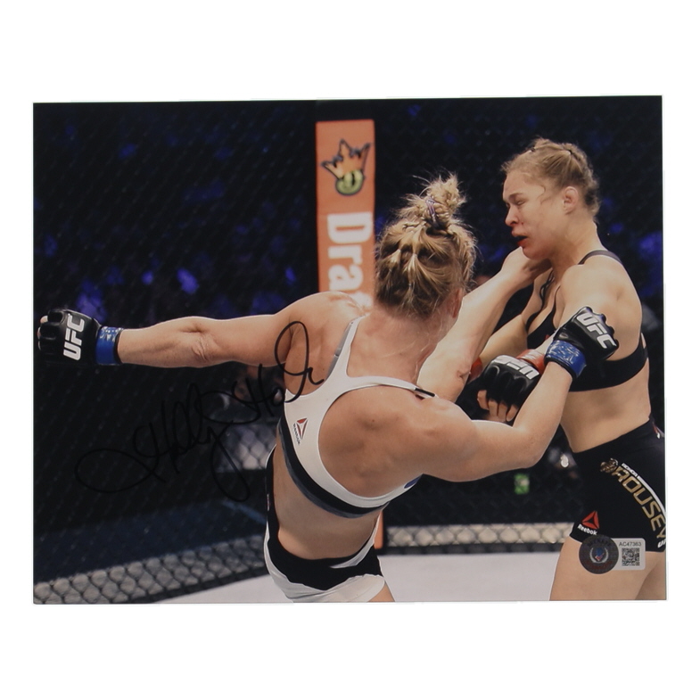 Holly Holm Signed UFC 8x10 Photo (Beckett) at PristineAuction.com Holly Holm Signed UFC 8x10 Photo (Beckett) at PristineAuction.com