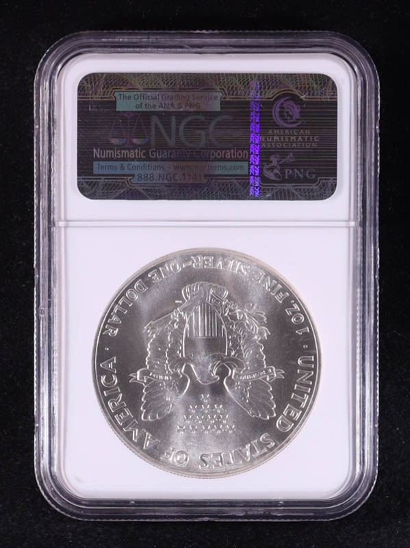 1986 American Silver $1 Dollar Eagle - First Year of Issue (NGC MS69) at PristineAuction.com 1986 American Silver $1 Dollar Eagle - First Year of Issue (NGC MS69) at PristineAuction.com